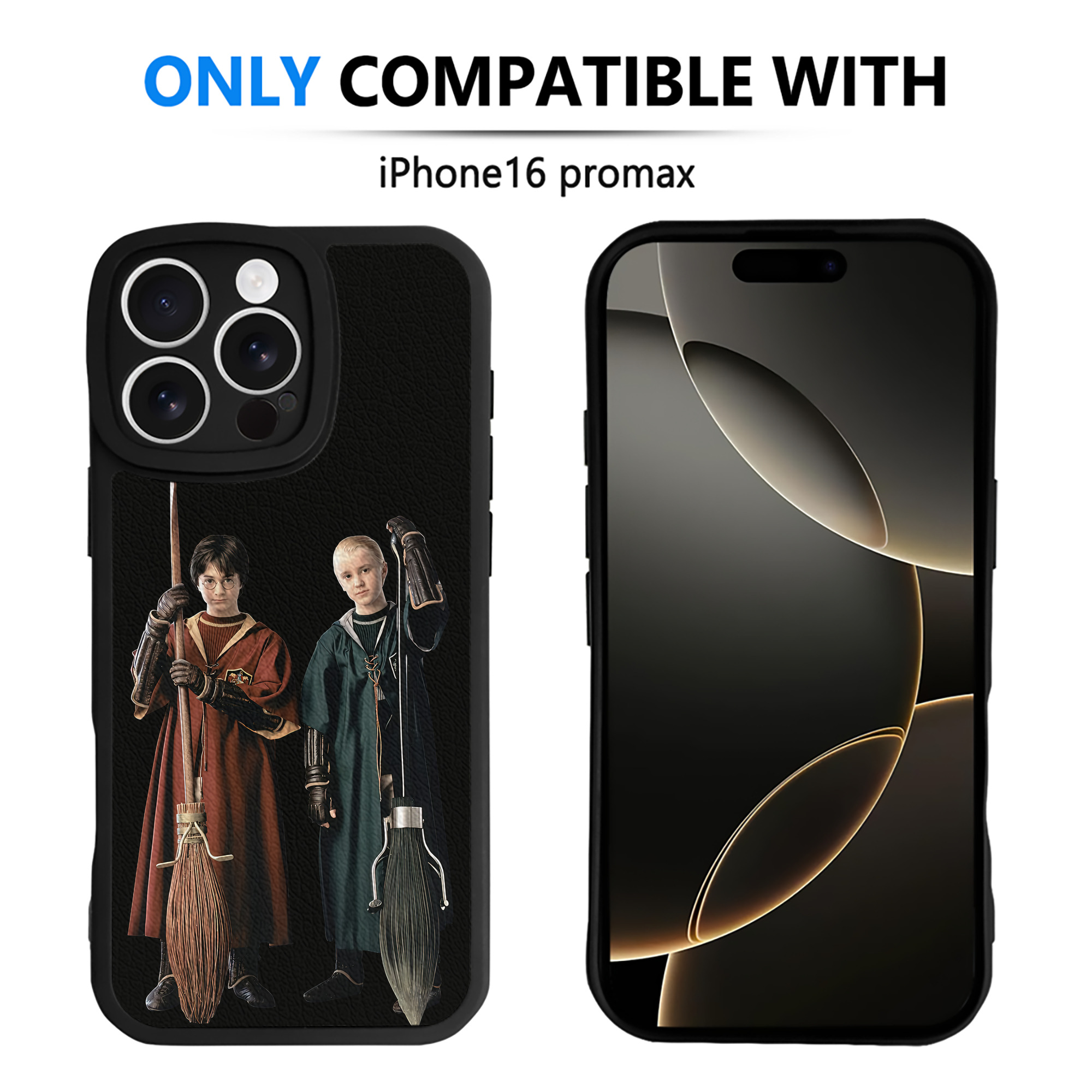 （画像用） Harry Potter ハリー・ポッターシリーズ 【iPhone 16シリーズ対応】シリコンスマホケース（レザー調） 材質：シリコン